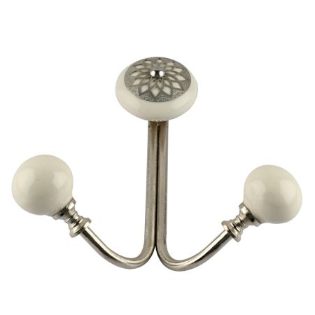 Cream Strewn Flat Wired Hooks Online